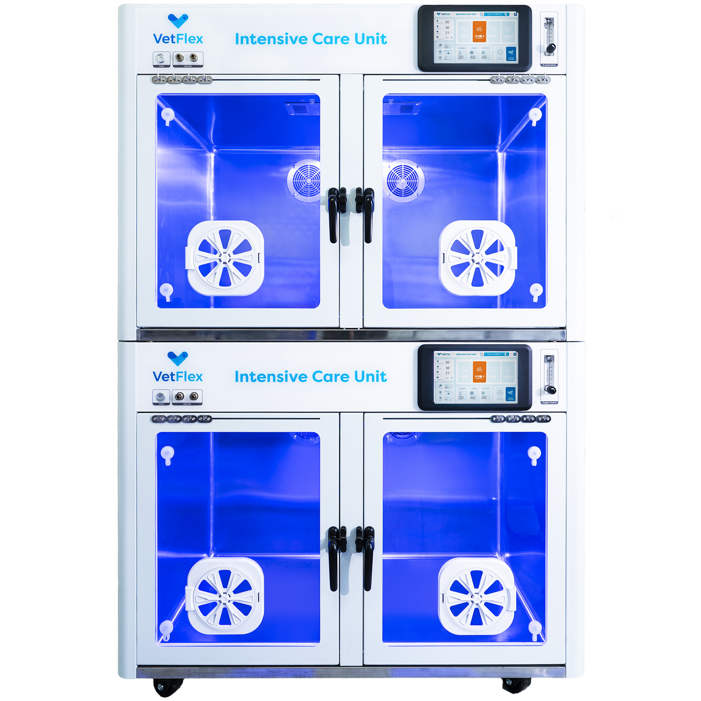 VetFlex Double-Stack ICU Oxygen Cage