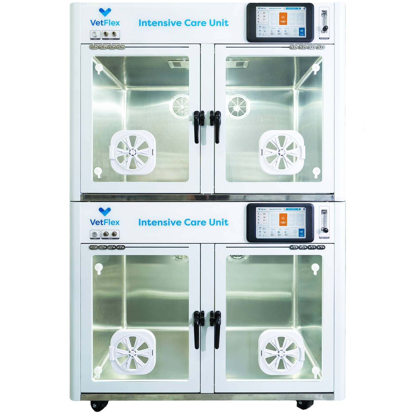 VetFlex Double-Stack ICU Oxygen Cage