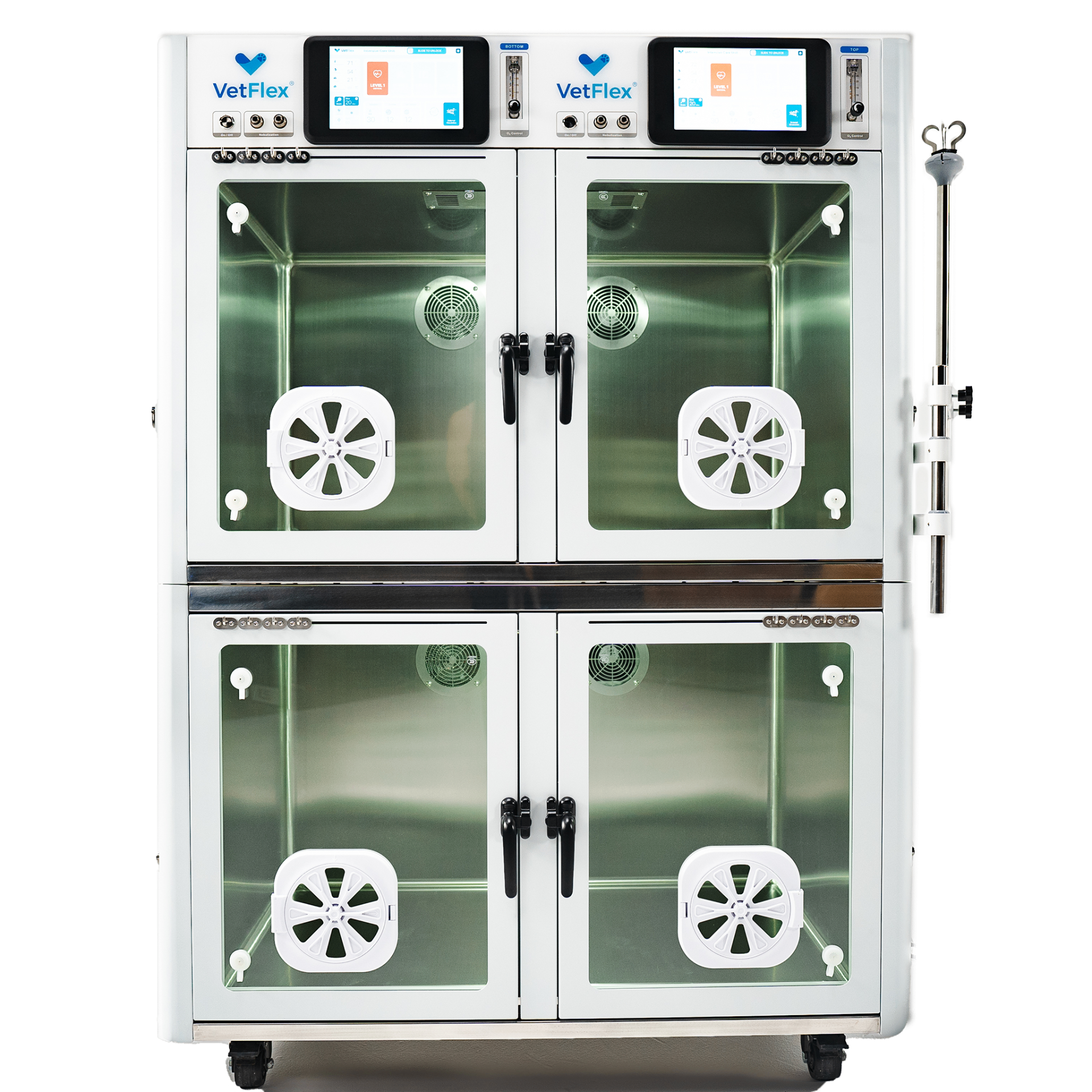 VetFlex ICU Pro Duo veterinary oxygen cage system