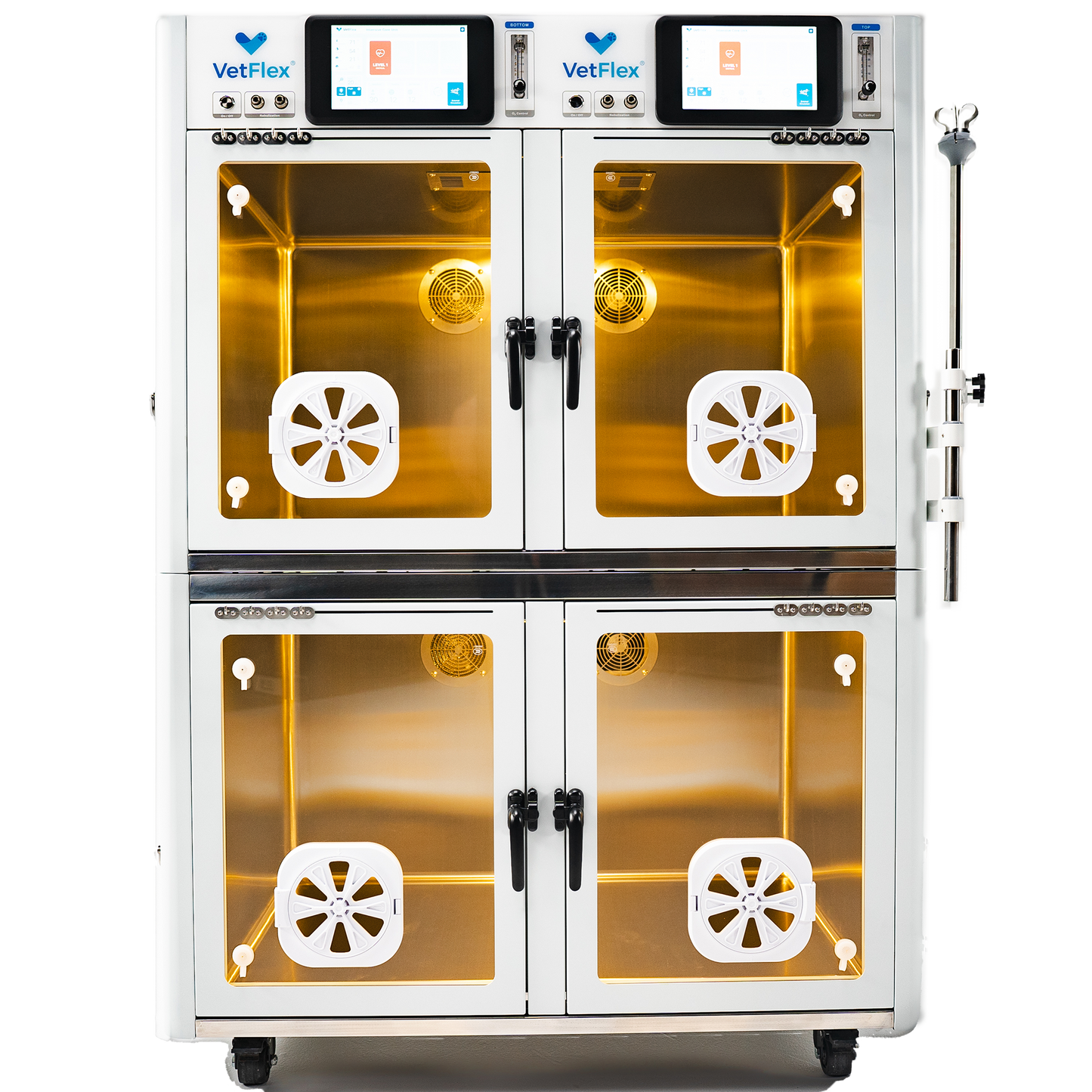 VetFlex ICU Pro Oxygen Cage – Dual-Chamber, Soda Lime-Free, Ion Sterilization