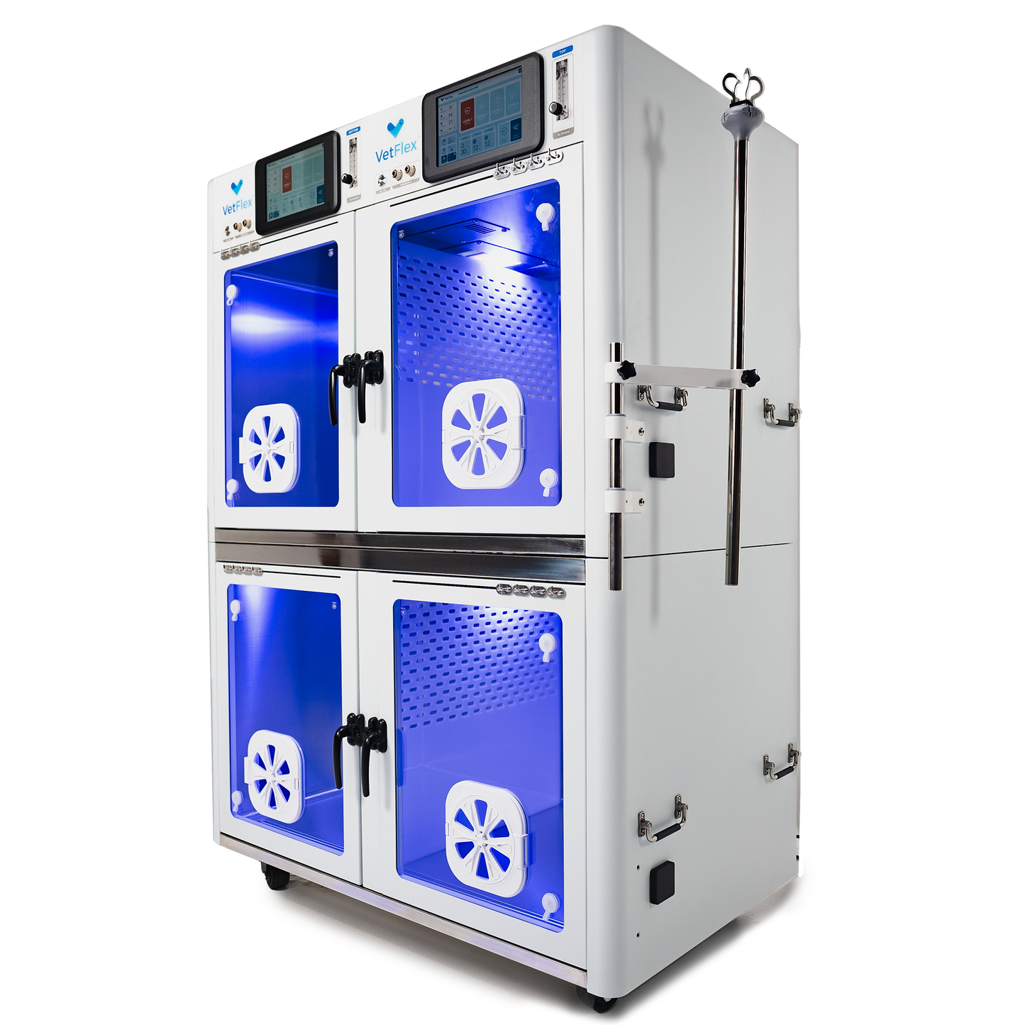 VetFlex ICU Pro Oxygen Cage – Dual-Chamber, Soda Lime-Free, Ion Sterilization