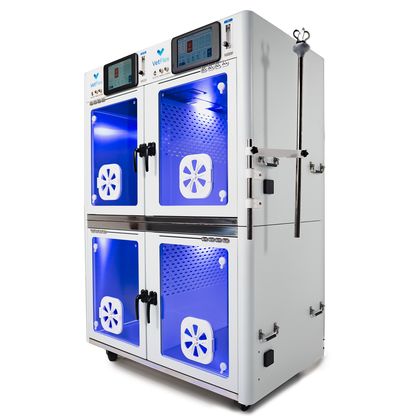 VetFlex ICU Pro Oxygen Cage – Dual-Chamber, Soda Lime-Free, Ion Sterilization