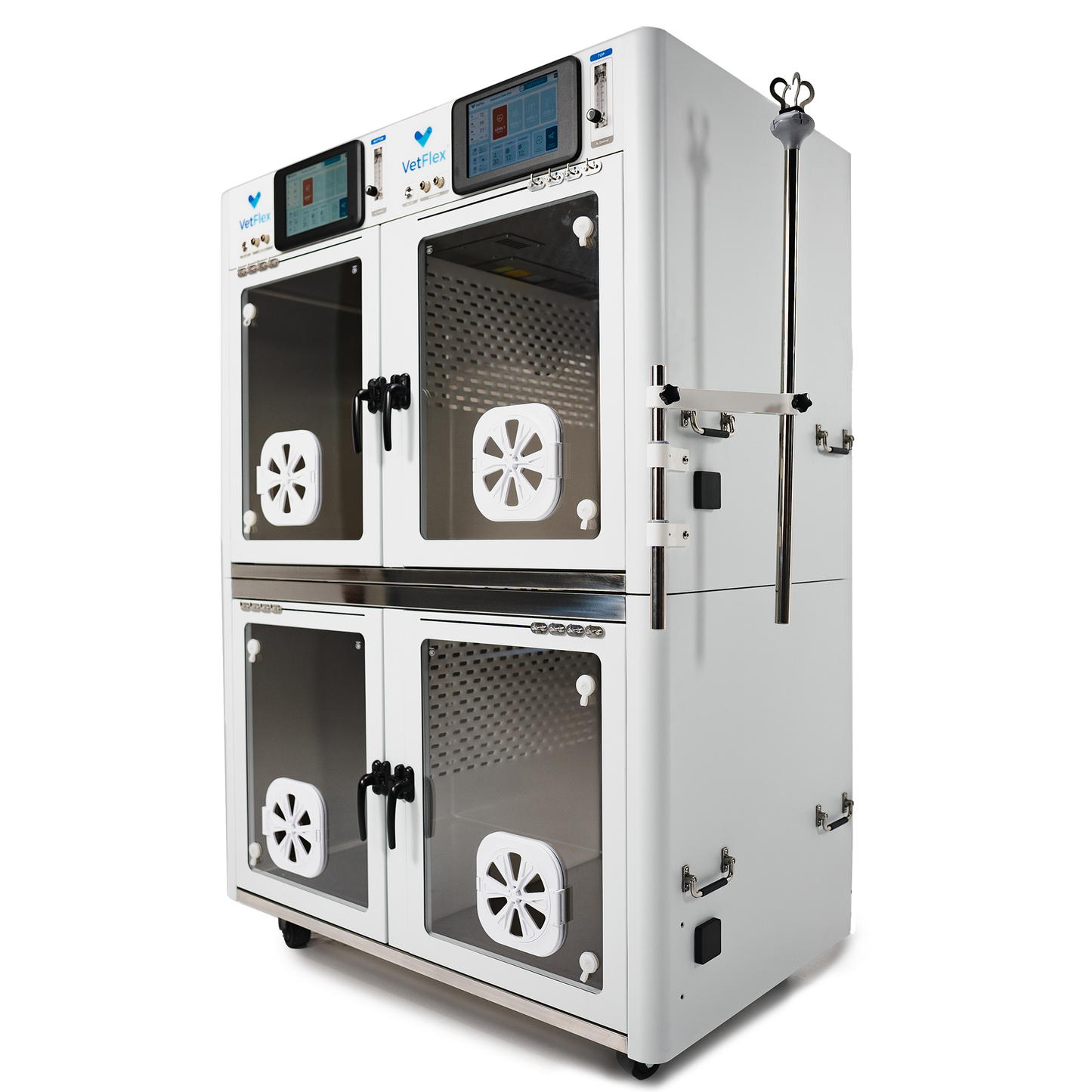 VetFlex ICU Pro Oxygen Cage – Dual-Chamber, Soda Lime-Free, Ion Sterilization