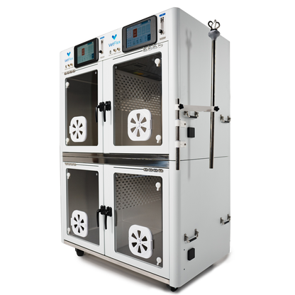 VetFlex ICU Pro Oxygen Cage – Dual-Chamber, Soda Lime-Free, Ion Sterilization