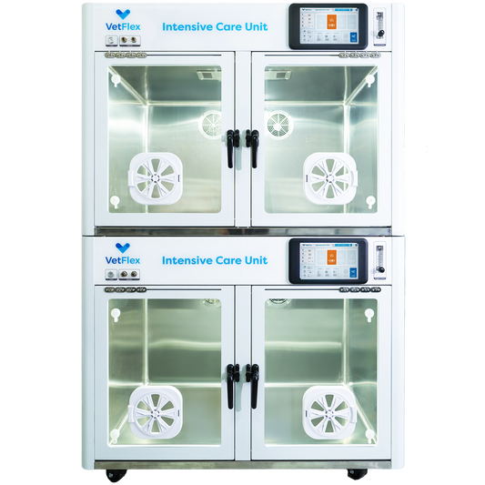 VetFlex Double-Stack ICU Oxygen Cage